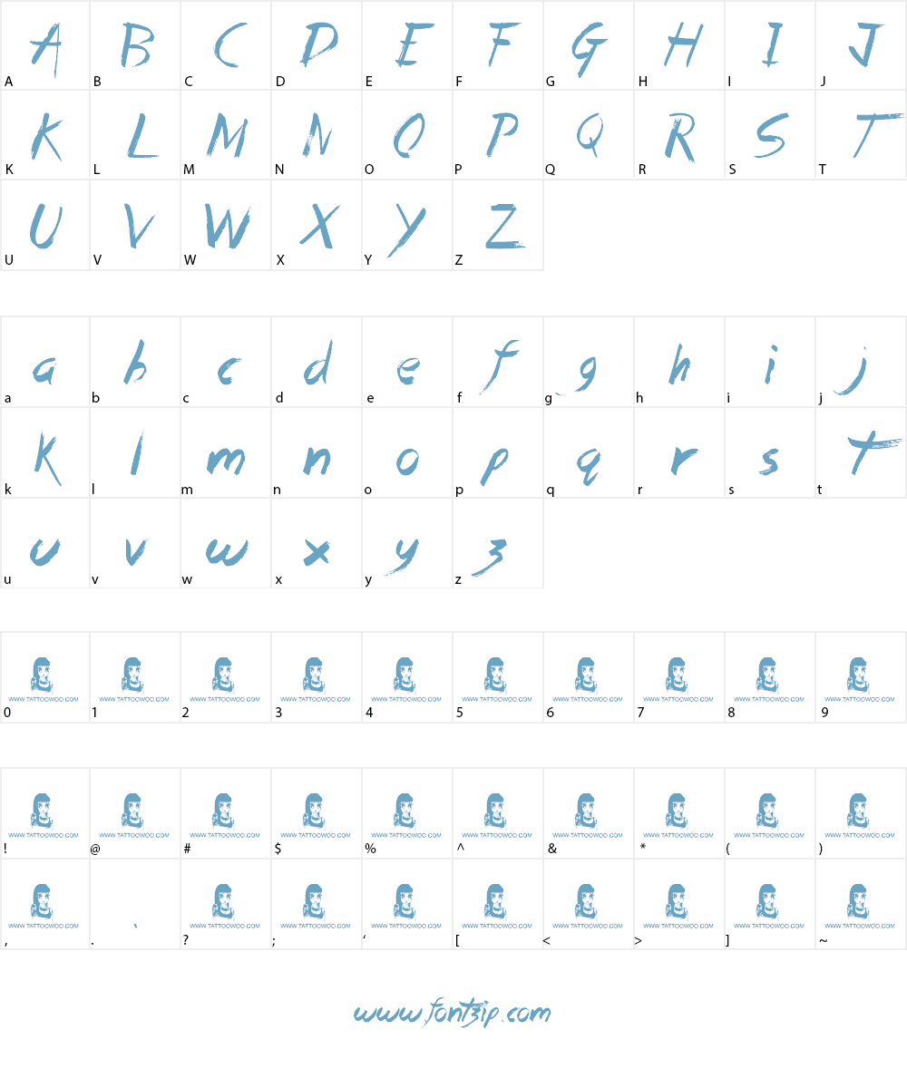 Dead Island Font Character